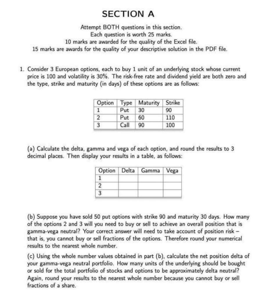  SECTION A Attempt BOTH questions in this section. Each question is