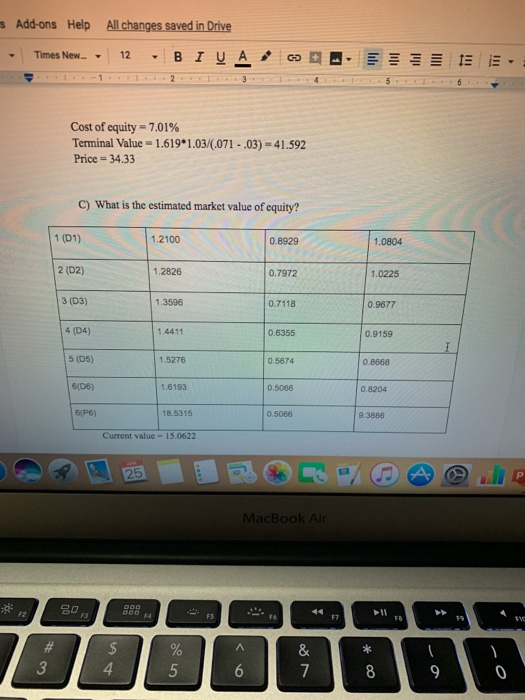 E- Valuing Wal-Mart Case Note the following: 2010 is the recent year