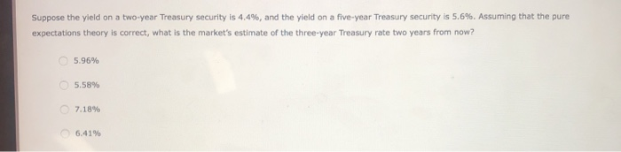 on the pure expectations theory, is the following statement true or false?