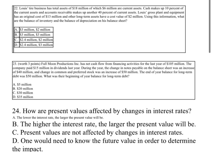  22 & 23 & 24 pls tell the right answer ||22.