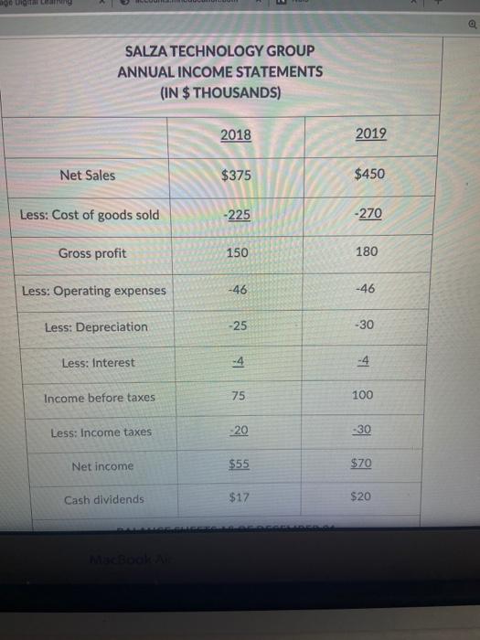 ratio components. The Salza Technology Corporation success-fully increased its "top line" sales