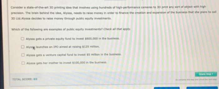  Consider a state-of-the-art. 30 printing ldea that imvolves using hundreds of