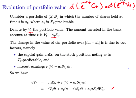price be a Geometric Brownian motion dS = Sedt +oS.dWt; where we