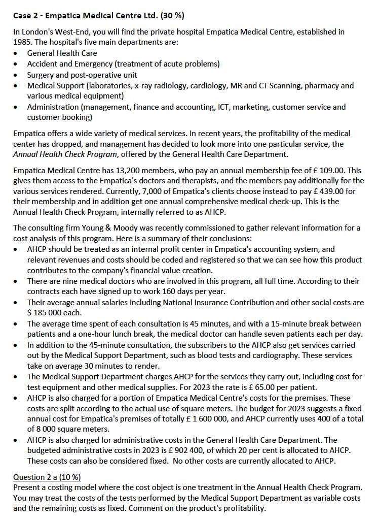  Please answer this to the fullest extent!! :))) Case 2 -