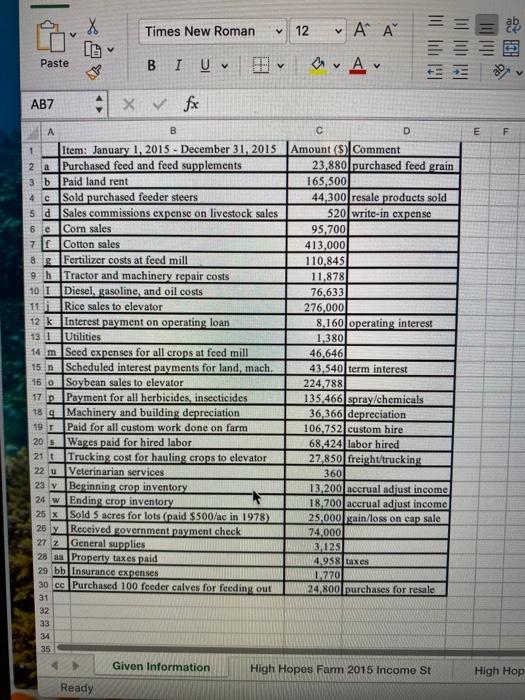  X Times New Roman 12 v ' ' = Paste B