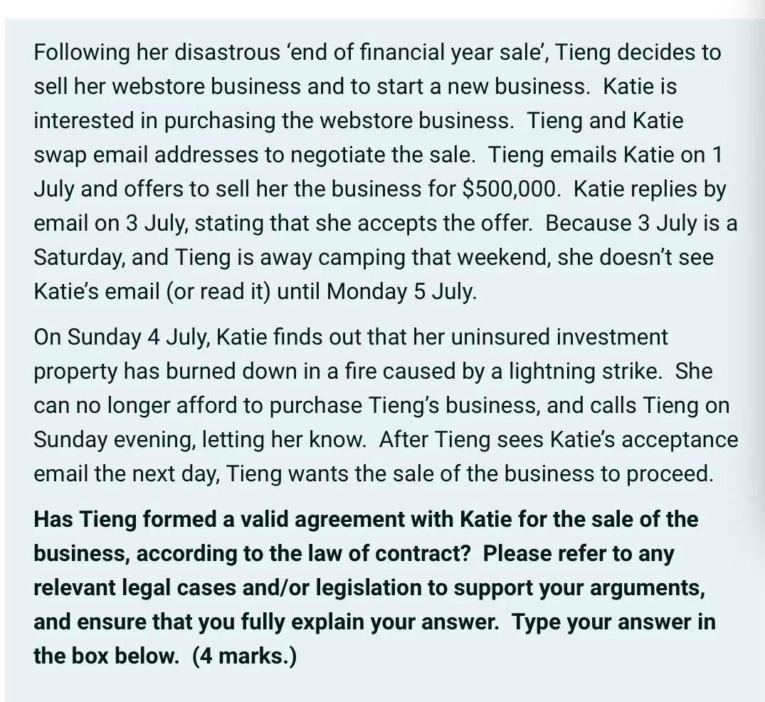 Tieng operates a webstore selling consumer electronics, including tablets. On 31 May