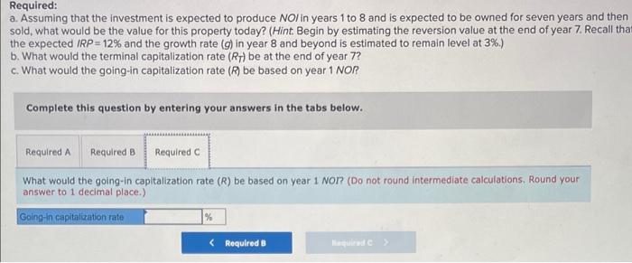 market supply or demand relationships, rents, and its estimate of operating expenses,