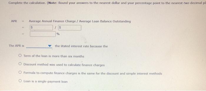 uses the discount method to compute the finance charges, Computing the finance