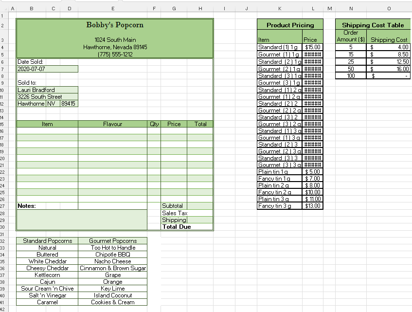 Popcom in Hawthom, NV in 2016. He ships flavoured popcom in standard