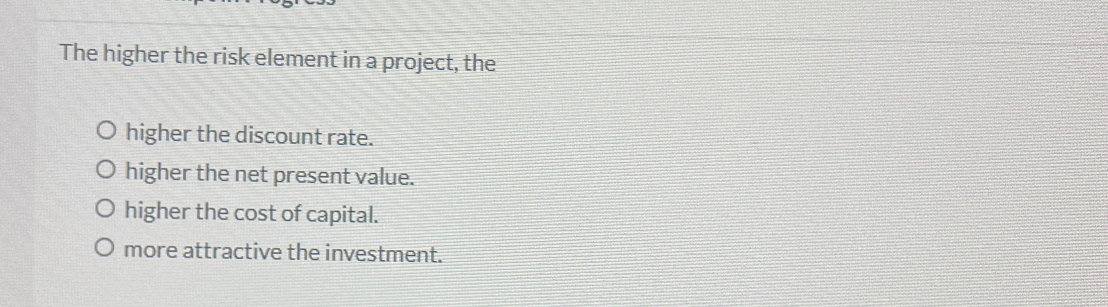  If project A has a lower payback period than project B,