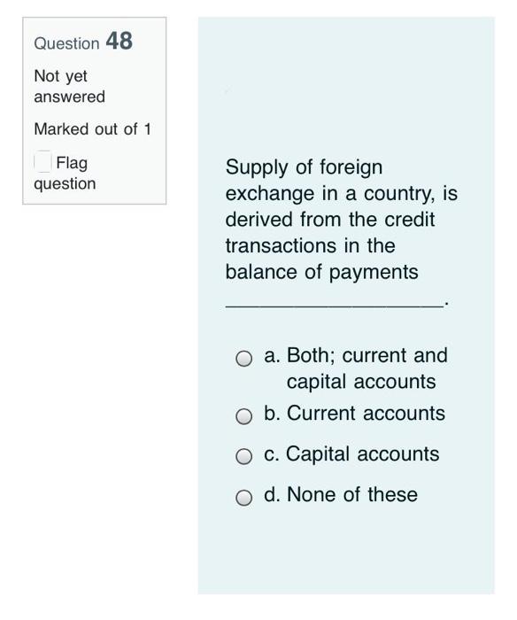 answered Marked out of 1 Flag question National income at constant price