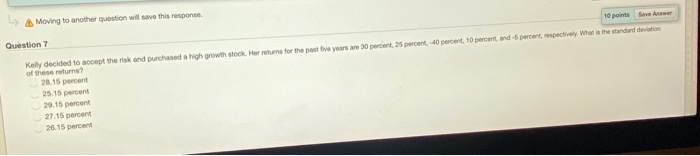  10 points Save Answer Moving to another question will save this