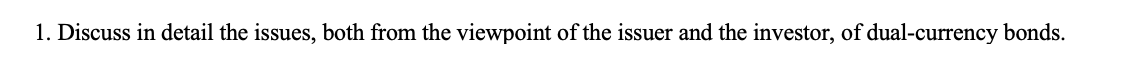 Please answer Question in Essay format 3 paragraphs 1. Discuss in detail