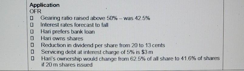 obtained from long term loans Gearing ratio=non-current liabilities/ capital employed - 100