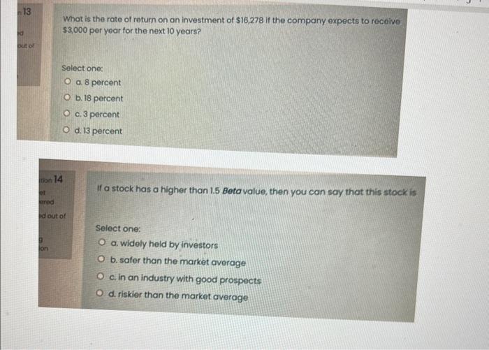 the same; a higher c. a higher; a lower d. the same;