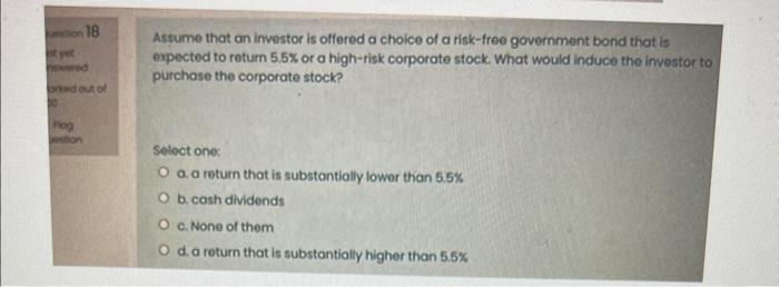 the Select one: a. all of them b. discount rate. c. cost