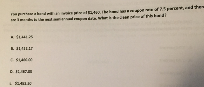 Show all work including steps, formulas, and calculations! You purchase a