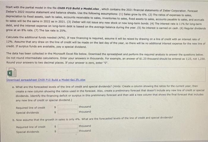  Start with the partial model in the file Ch09 P10 Build