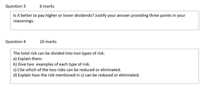  Question 3 6 marks Is it better to pay higher or