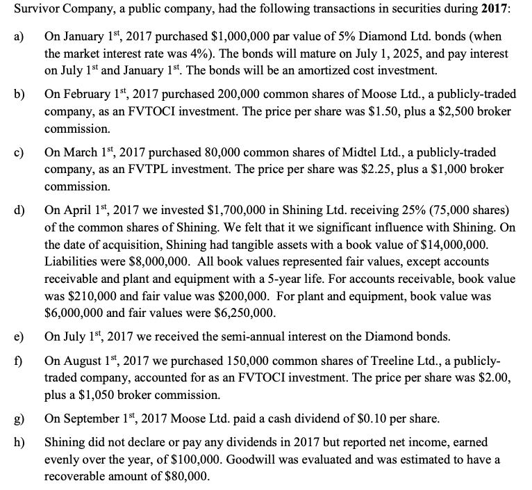 PLEASE ANSWER EVERYTHING. DO NOT COPY FROM OTHER EXPERTS PLEASEEEE Survivor