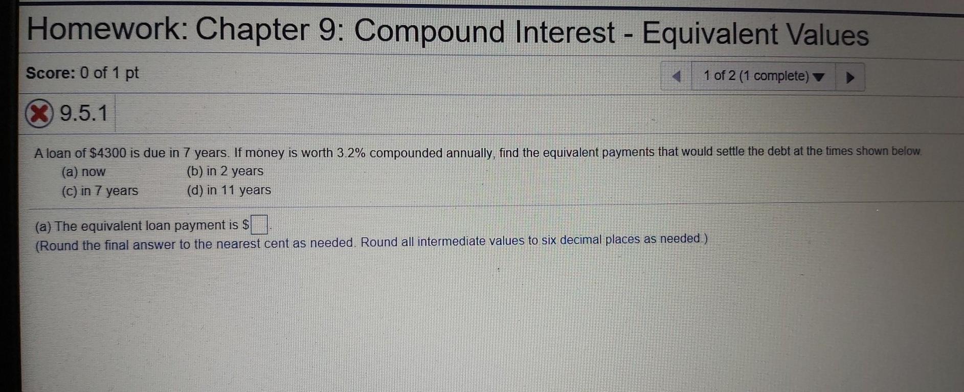 10.1.1 How long will it take $1431.00 to accumulate to $1680.00 at