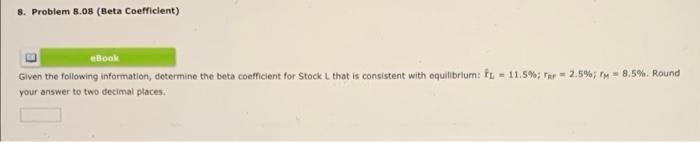 Round your answer to the decimal places Stock has a set of