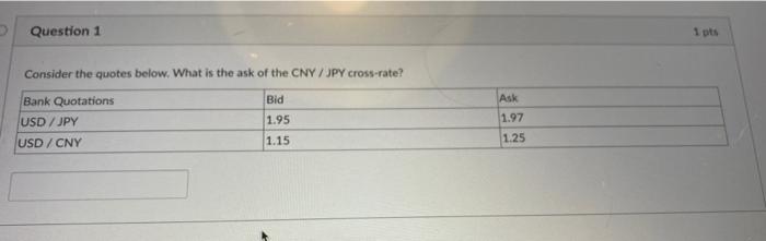  Question 1 1 pts Ask Consider the quotes below. What is