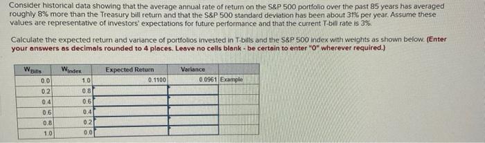 can you please do both parts Consider historical data showing that the