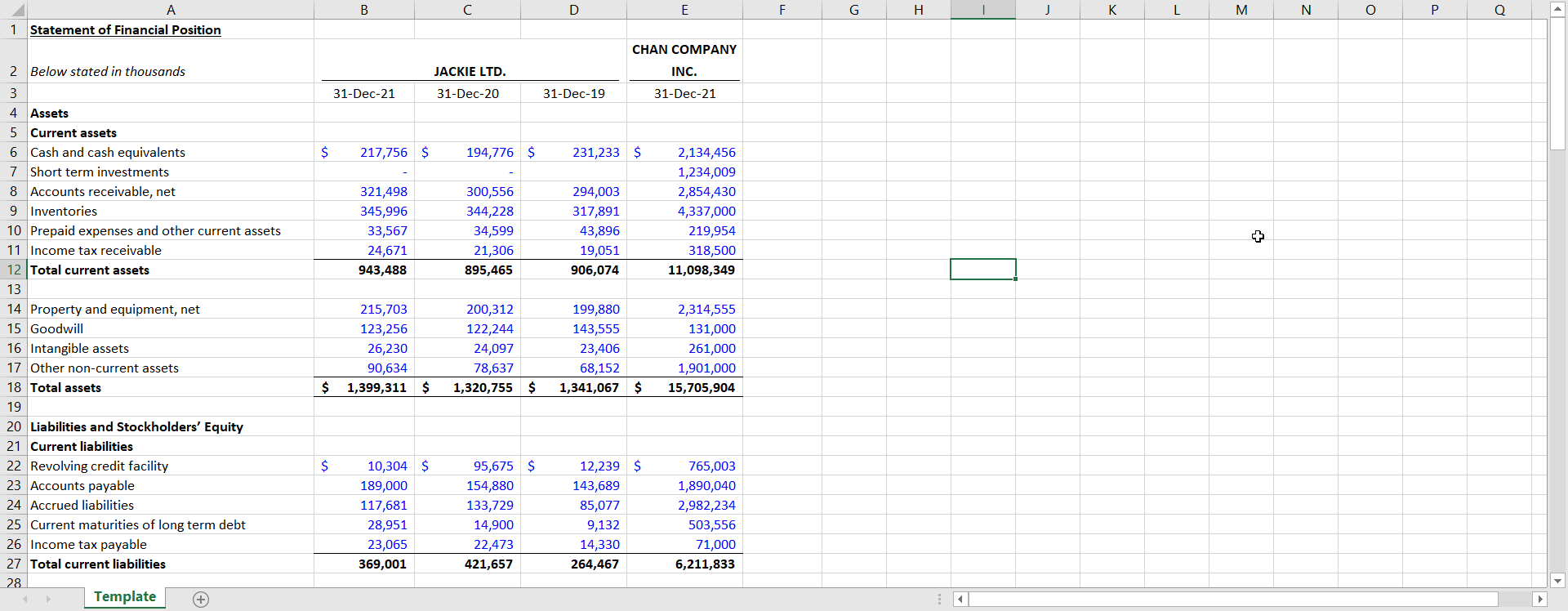 Please Fill The Table B D E F G H | J