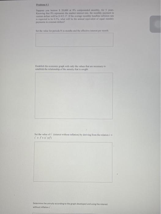 you botrow $ 20,000 9% pended mily, for 5 years Knowing that