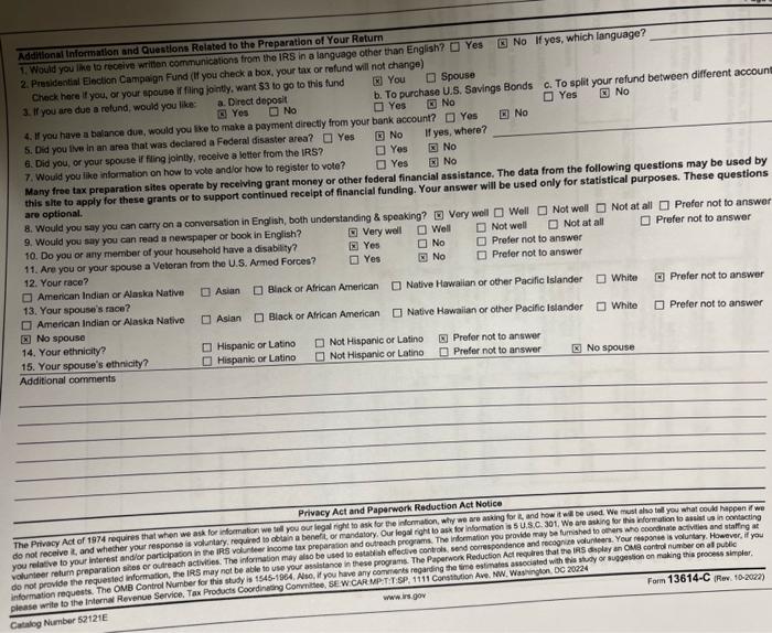 not have enough expenses to ltemize for the 2022 tax year. -