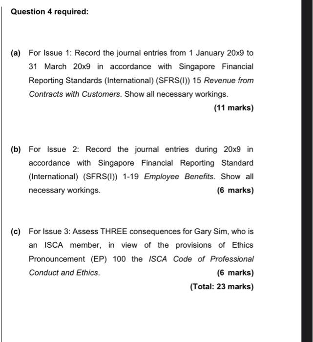 these transactions and events. Issue 1 The principal business of Foxtrot Pte