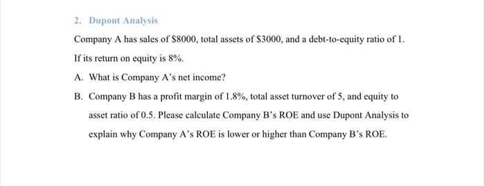 this is for financial analysis i need the answer in 30 minutes