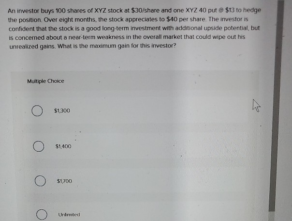 stock of $40 per share. With the common stock selling at $49.