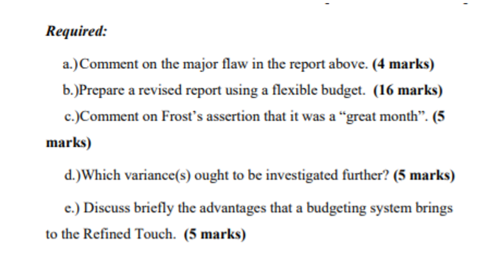 company uses a traditional matchmaker. The company had the following income statement