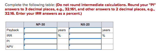 launch projects that Nagano Golf is considering. Assume the discount rate for