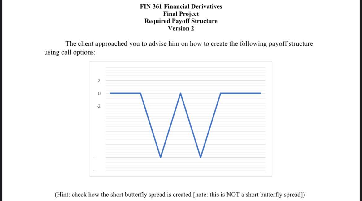  Excel Applications A client came to you asking for your advice