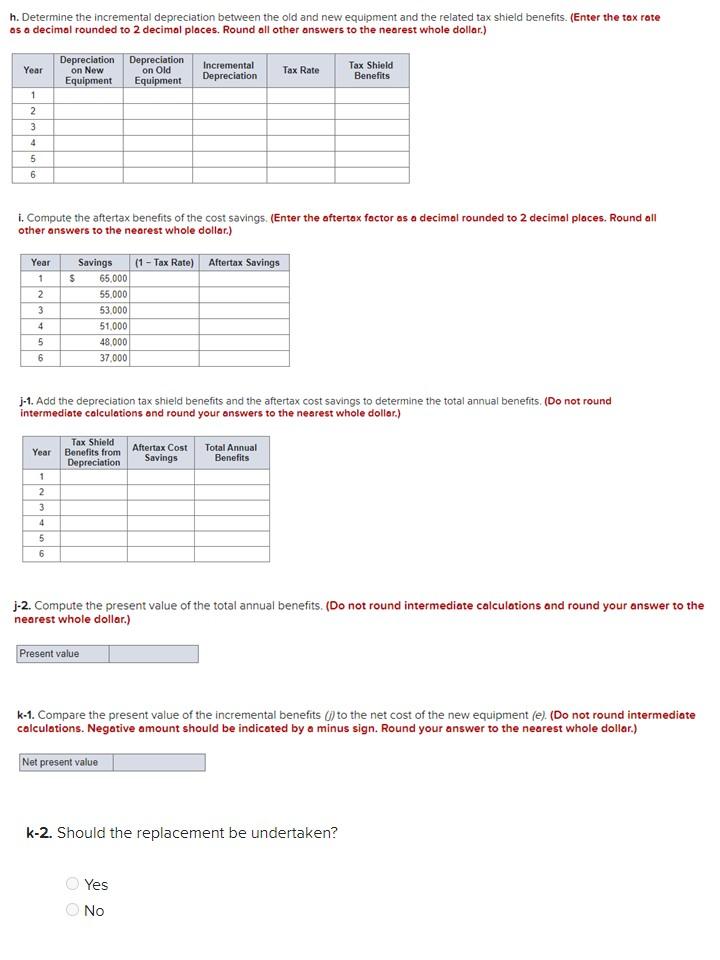 for $86,000. The equipment falls into the five-year category for MACRS depreciation