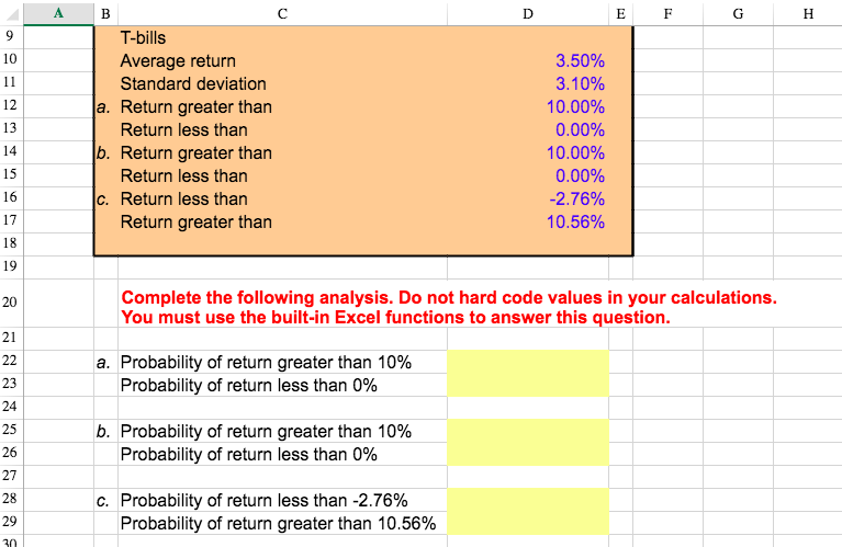 long-term corporate bonds and T-bills are normally distributed. Based on the values
