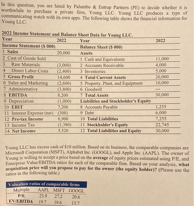 Do the excel file as well! In this question, you are hired