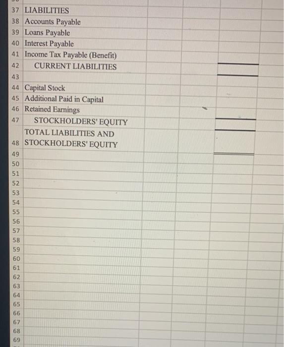 Interest Expense 30 Income Tax Expense 31 32 Totals 33 300,000 2,500,000
