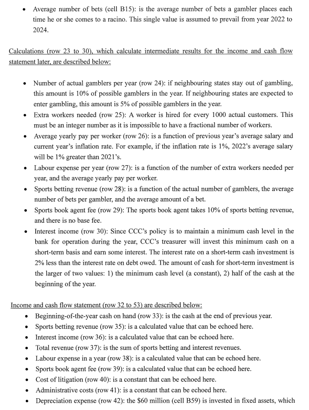 formula could be copied and pasted into columns D and E using