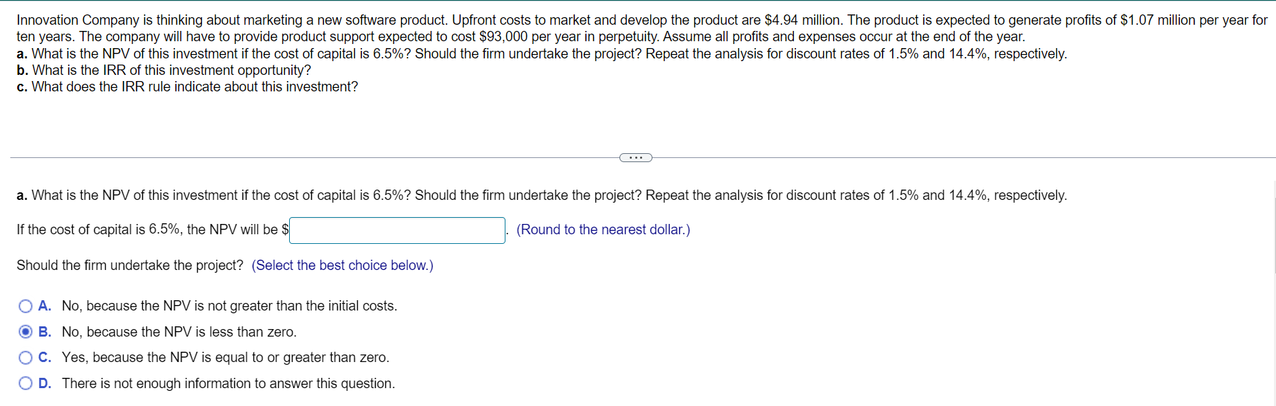  Continuing: * I clicked the answer for a) by mistake. Innovation