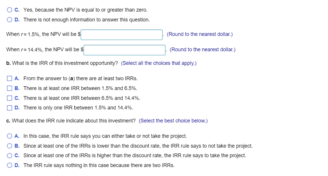 Company is thinking about marketing a new software product. Upfront costs to