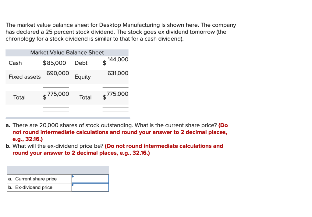 NEED HELP PART B. PART A ANSWER IS 31.28 The market value