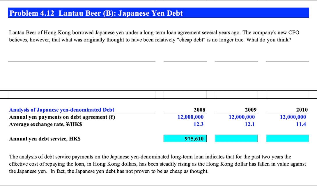 **Please answer in a complete and easy-to-read manner. Thank you!** Problem 4.12