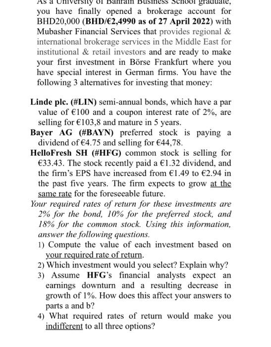 report should begin with some basic Information about the firm, including the