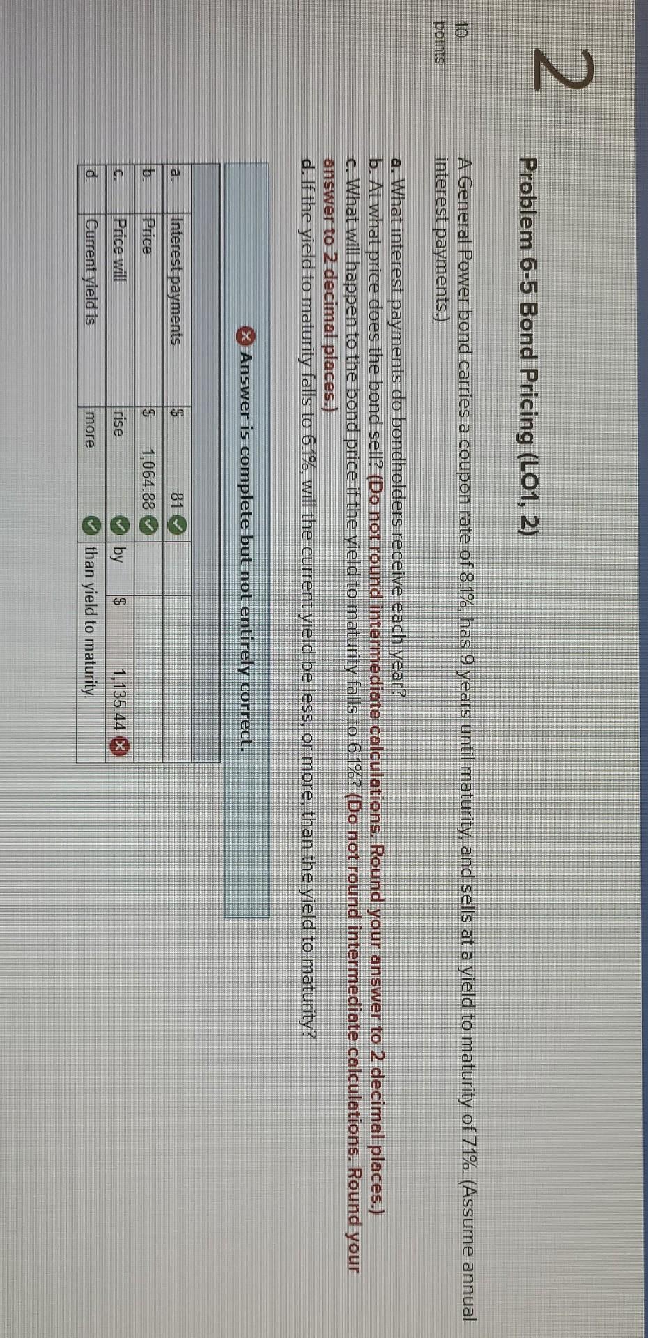 with a face value of $1.000 has 10 years until maturity, carries