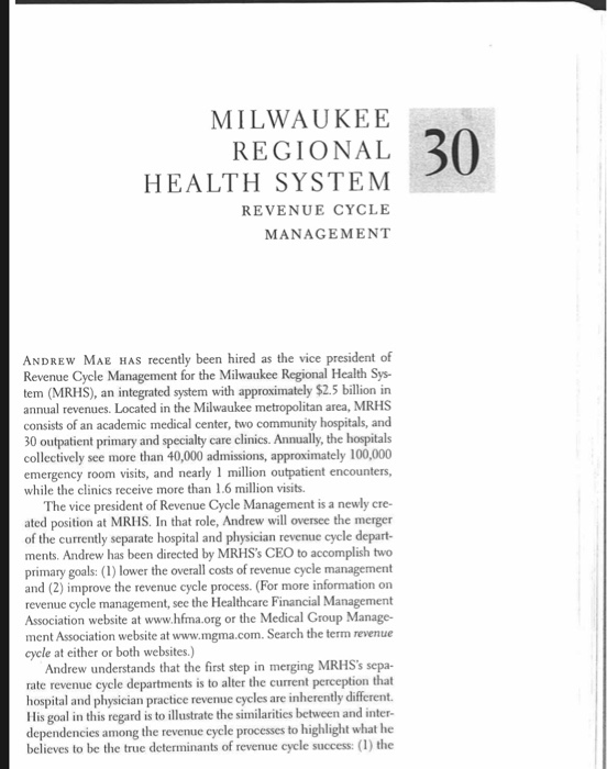  can someone help me with this case study for reimbursement MILWAUKEE