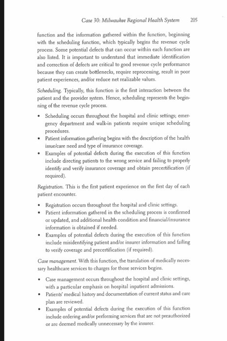 as the vice president of Revenue Cycle Management for the Milwaukee Regional